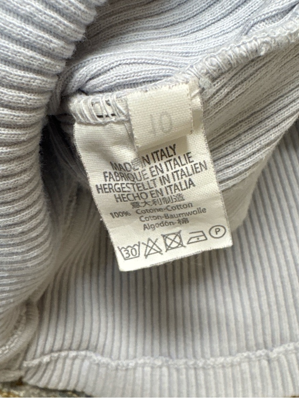 Brandy Melville Light Blue Ribbed Top - Picture 5 of 6